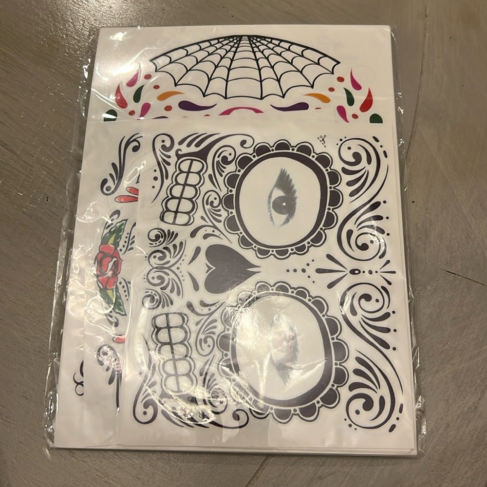 COKOHAPPY Halloween Face Tattoos (13 Pack)